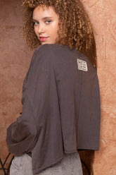 POL Cropped Long Sleeve Top OutfitFlow